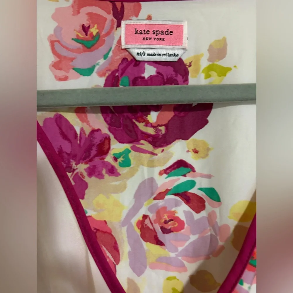 Kate Spade Rare Roses Maxi Caftan Dress XS Small
